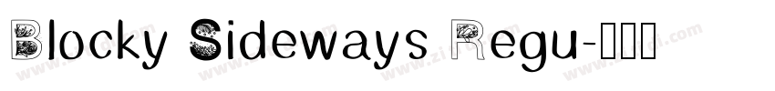 Blocky Sideways Regu字体转换